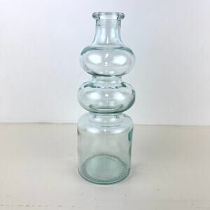 Abstract Glass Bottle Retro Groovy Vase Kitchenware Decor